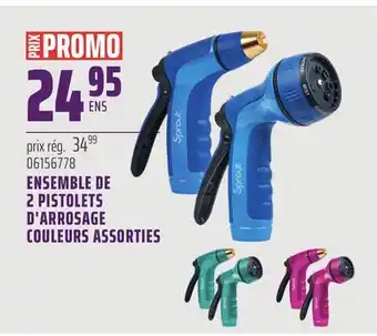 Gagnon - La Grande Quincaillerie ENSEMBLE DE 2 PISTOLETS D'ARROSAGE COULEURS ASSORTIES offer