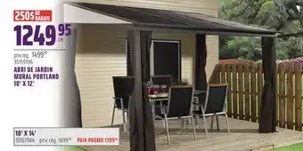 Gagnon - La Grande Quincaillerie ABRI DE JARDIN MURAL PORTLAND 10' X 12' offer