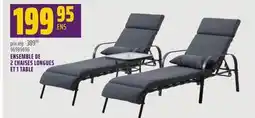 Gagnon - La Grande Quincaillerie ENSEMBLE DE 2 CHAISES LONGUES ET 1 TABLE offer
