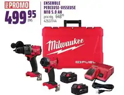 Gagnon - La Grande Quincaillerie ENSEMBLE PERCEUSE-VISSEUSE M18 5.0 AH MILWAUKEE offer