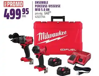 Gagnon - La Grande Quincaillerie ENSEMBLE PERCEUSE-VISSEUSE M18 5.0 AH MILWAUKEE offer