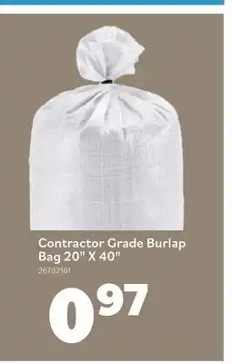 Matériaux Pont Masson Contractor Grade Burlap Bag 20 X 40 offer