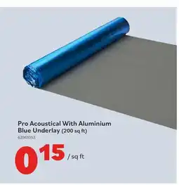 Matériaux Pont Masson Pro Acoustical With Aluminium Blue Underlay (200sqft) offer