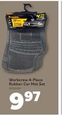 Matériaux Pont Masson Workcrew 4-Piece Rubber Car Mat Set offer