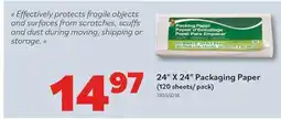 Matériaux Pont Masson 120 Sheets - 24-in x 24-in Packaging Paper offer