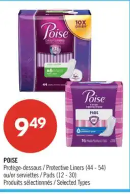 Pharmaprix POISE Protective Liners (44-54) or Pads (12-30) offer