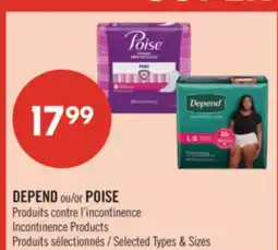 Pharmaprix DEPEND or POISE Incontinence Products offer