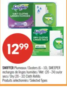 Pharmaprix SWIFFER Dusters (6 - 10), SWEEPER Wet (20 - 24) or Dry (20 - 32) Cloth Refills offer