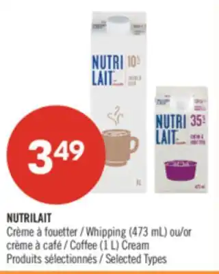Pharmaprix NUTRILAIT Whipping (473 mL) or Coffee (1 L) Cream offer