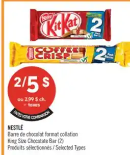 Pharmaprix NESTLE King Size Chocolate Bar offer