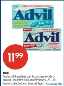 Pharmaprix ADVIL Ibuprofen Pain Relief Products offer