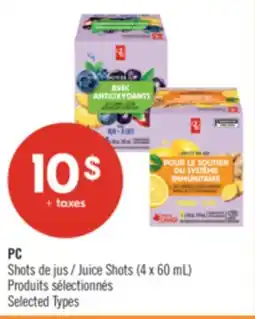 Pharmaprix PC Juice Shots offer