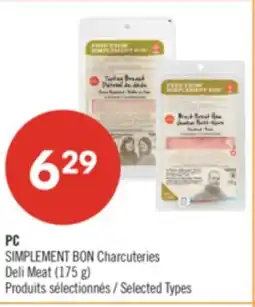 Pharmaprix PC SIMPLEMENT BON Charcuteries Deli Meat offer