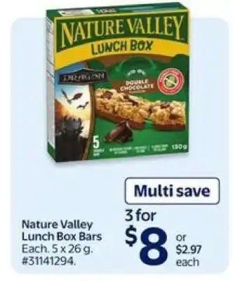 Walmart Nature Valley Lunch Box Bars offer