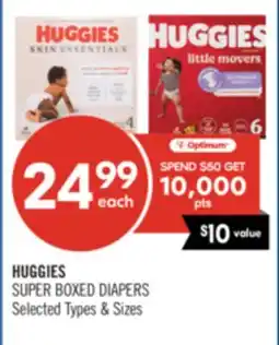 Shoppers Drug Mart HUGGIES SUPER BOXED DIAPERS offer