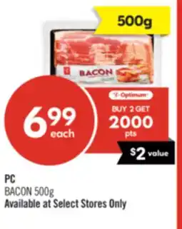 Shoppers Drug Mart PC BACON offer