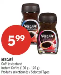 Pharmaprix NESCAFÉ Instant Coffee (100 g - 170 g) offer