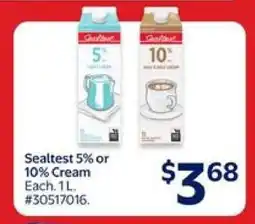 Walmart Sealtest 5% or 10% Cream offer