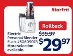 Walmart Starfrit Electric Personal Blender offer