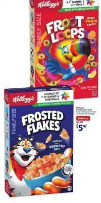 Walmart Kellogg's Froot Loops & Frosted Flakes Cereal offer