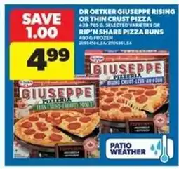 Real Canadian Superstore DR. OETKER Giuseppe Rising or Thin Crust Pizza offer