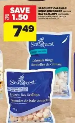 Real Canadian Superstore Seaquest Calamari Rings or Bay Scallops offer