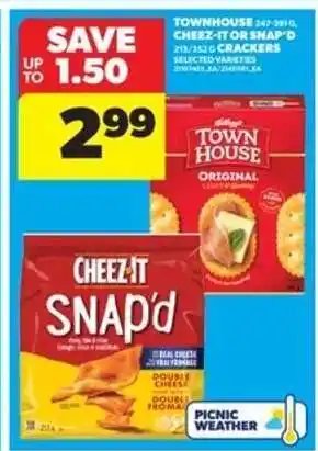Real Canadian Superstore Townhouse, Cheez-It or Snap'd Crackers offer