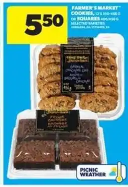 Real Canadian Superstore FARMER'S MARKET COOKIES or SQUARES offer