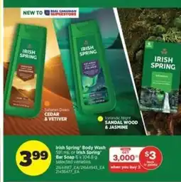 Real Canadian Superstore Irish Spring Body Wash or Bar Soap offer