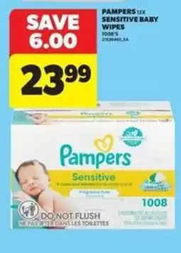 Real Canadian Superstore Pampers Sensitive Baby Wipes offer