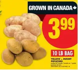 No Frills 10 LB BAG YELLOW or RUSSET POTATOES offer