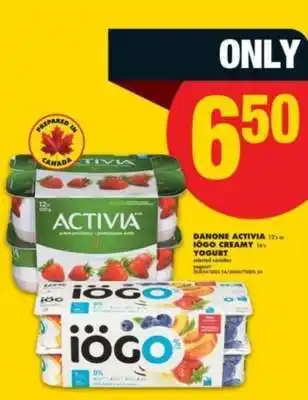 No Frills Danone Activia Iögo Creamy Yogurt offer
