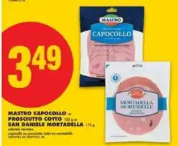 No Frills Mastro Capocollo or San Daniele Mortadella offer