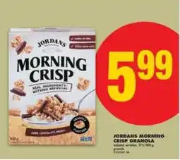 No Frills JORDANS MORNING CRISP GRANOLA offer