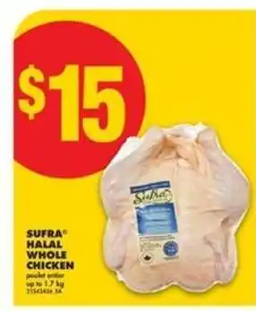 No Frills SUFRA HALAL WHOLE CHICKEN offer