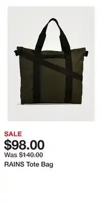 Holt Renfrew RAINS Tote Bag offer
