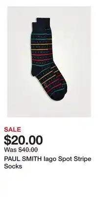 Holt Renfrew PAUL SMITH Iago Spot Stripe Socks offer