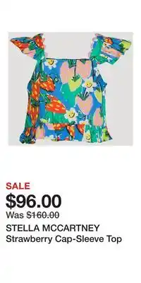 Holt Renfrew STELLA MCCARTNEY Strawberry Cap-Sleeve Top offer
