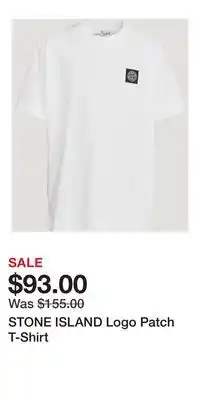 Holt Renfrew STONE ISLAND Logo Patch T-Shirt offer