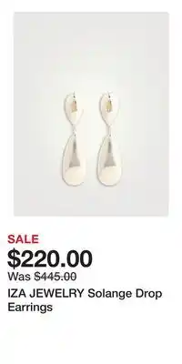 Holt Renfrew IZA JEWELRY Solange Drop Earrings offer