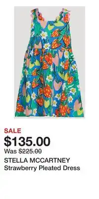 Holt Renfrew STELLA MCCARTNEY Strawberry Pleated Dress offer