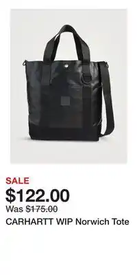 Holt Renfrew CARHARTT WIP Norwich Tote offer