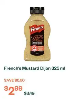 Voilà French's Mustard Dijon 325 ml offer