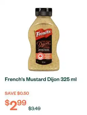 Voilà French's Mustard Dijon 325 ml offer