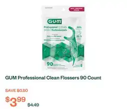 Voilà GUM Professional Clean Flossers 90 Count offer