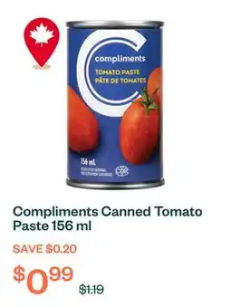 Voilà Compliments Canned Tomato Paste 156 ml offer