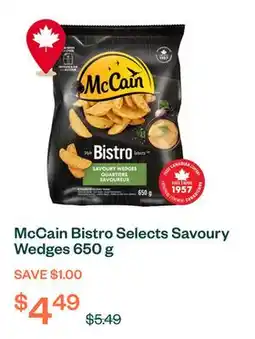 Voilà McCain Bistro Selects Savoury Wedges 650 g offer
