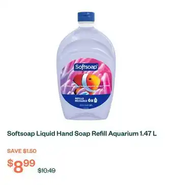 Voilà Softsoap Liquid Hand Soap Refill Aquarium 1.47 L offer