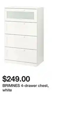 IKEA BRIMNES 4-drawer chest, white offer