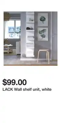 IKEA LACK Wall shelf unit, white offer